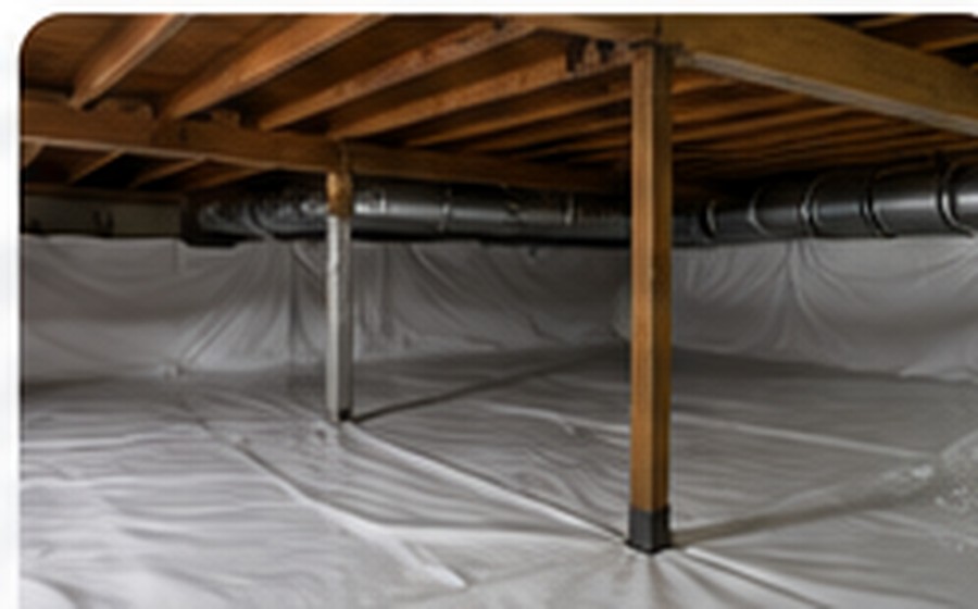 Crawl-Space Moisture Protection service example